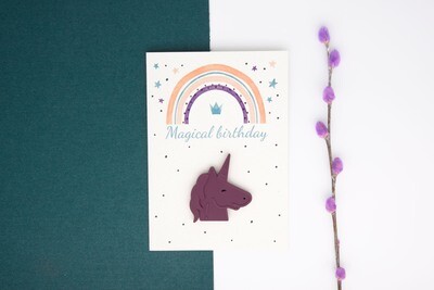 Magneetkaart &quot;Magical birthday&quot;