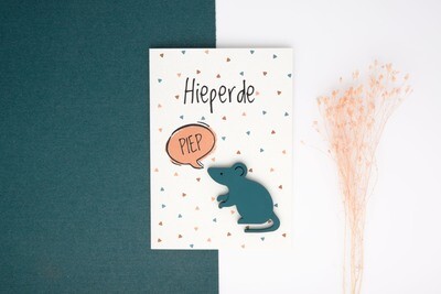Magneetkaart &quot;Hieperdepiep!&quot;