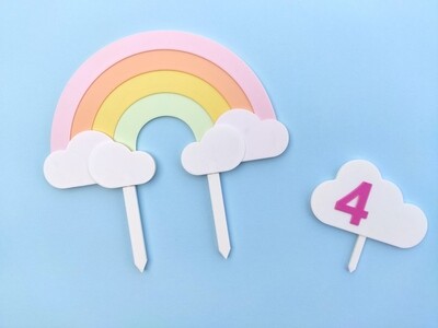 Taarttopper regenboog