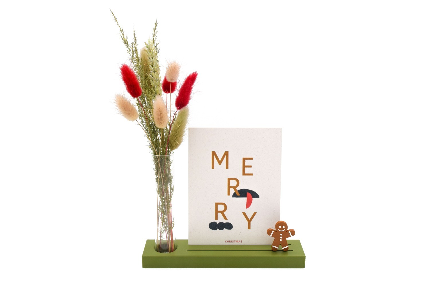 Kaart-/fotohouder medium met vaasje