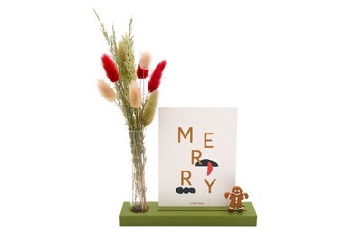 Kaart-/fotohouder medium met vaasje Kaart-/fotohouder medium met vaasje