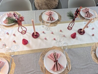 Tafel decoratieset 8 personen Tafel decoratieset 8 personen