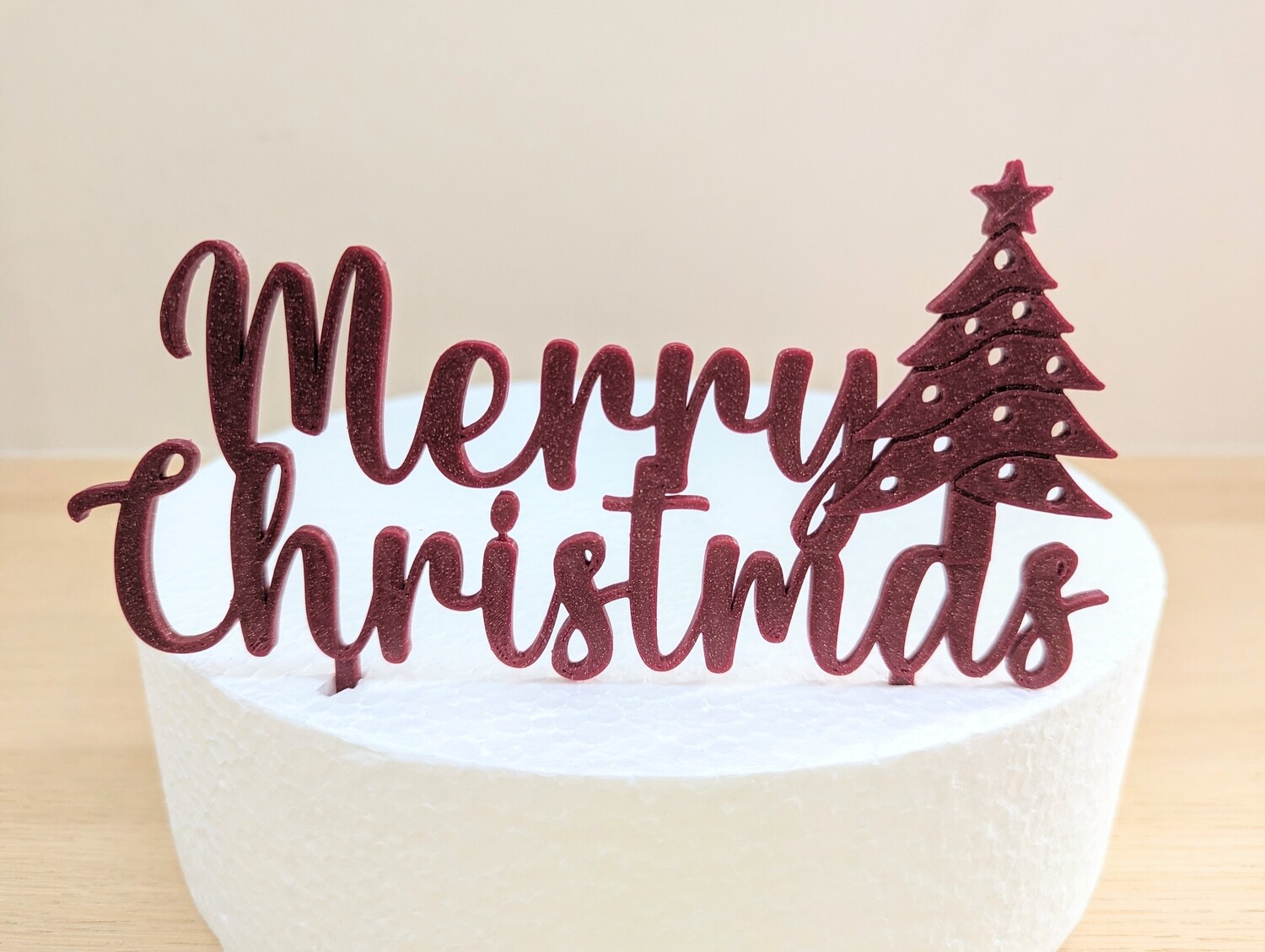 Taarttopper Merry Christmas