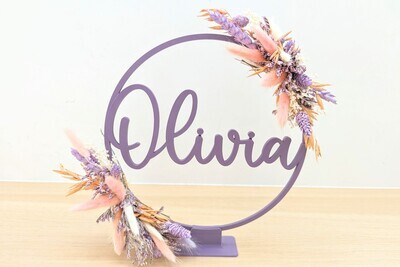 Flowerhoop met naam