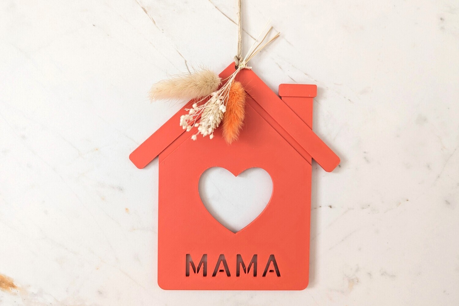 Hanger- Huisje met eigen tekst