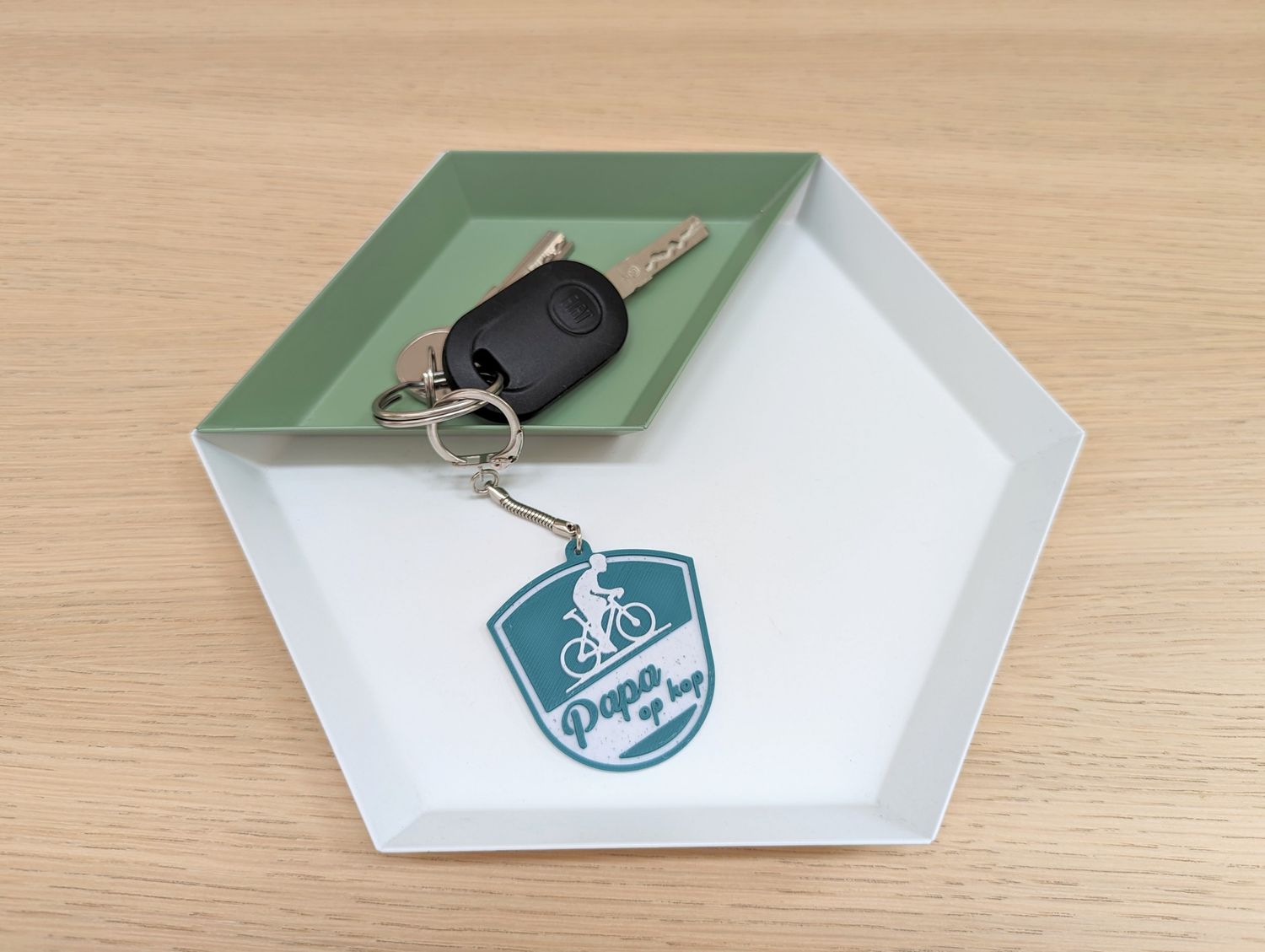 Sleutelhanger &quot;Papa op kop&quot;