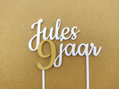 Taarttopper - Naam en leeftijd