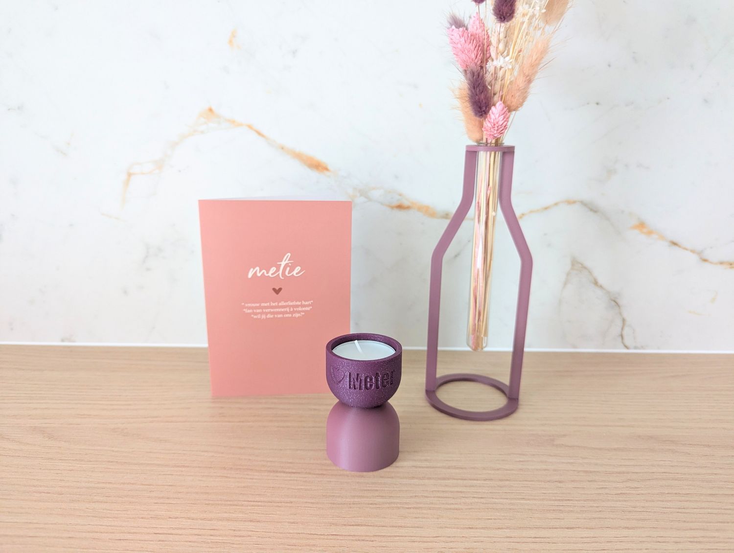 Mix &amp; Match theelichthouder - Gepersonaliseerd