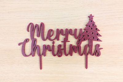 Taarttopper Merry Christmas
