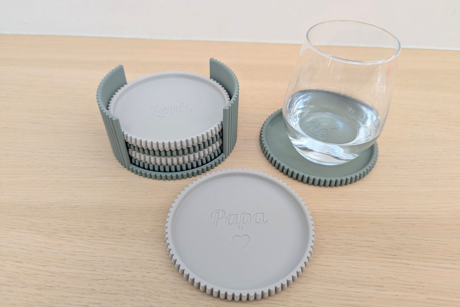 Mix &amp; Match set onderzetters gepersonaliseerd