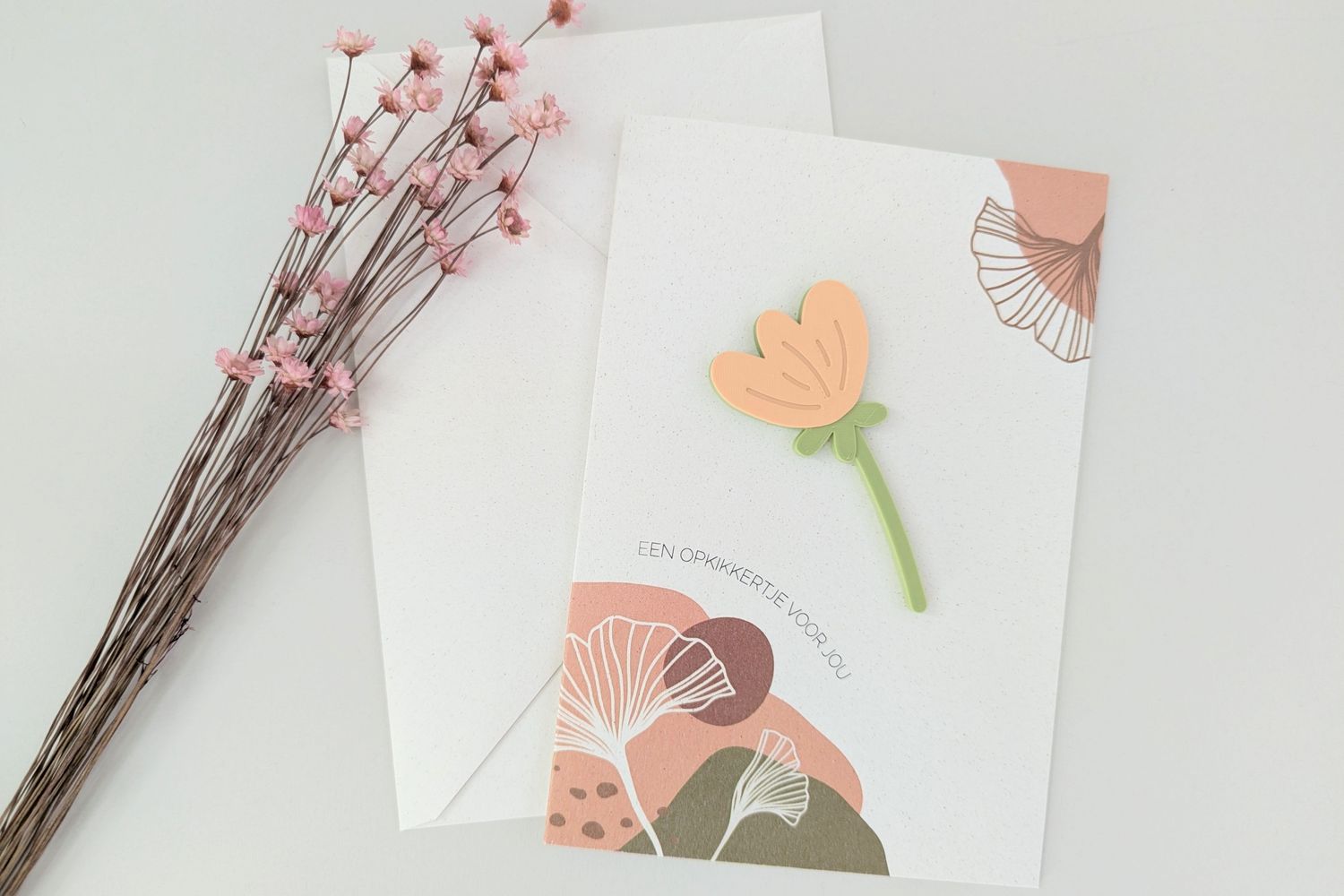 Magneetkaart &quot;Een opkikkertje voor jou&quot; - Bloem