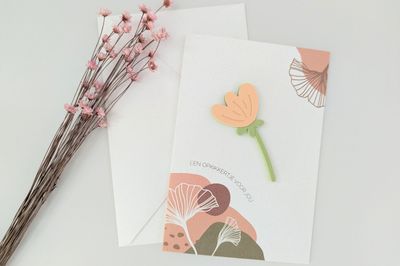 Magneetkaart &quot;Een opkikkertje voor jou&quot; - Bloem