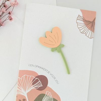 Magneetkaart "Een opkikkertje voor jou" - Bloem