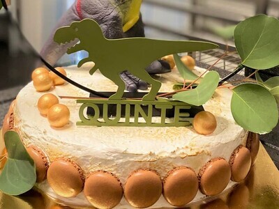 Taarttopper Dino - met naam