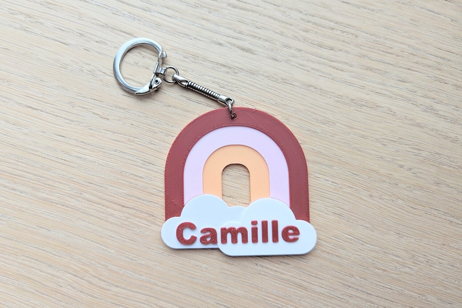 Sleutelhanger regenboog - met naam