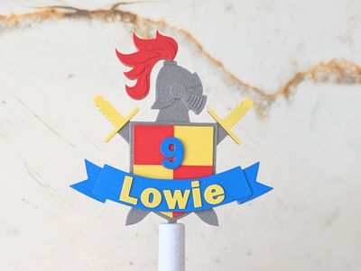 Taarttopper Ridder- met naam en leeftijd