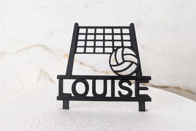 Taarttopper volleybal - met naam