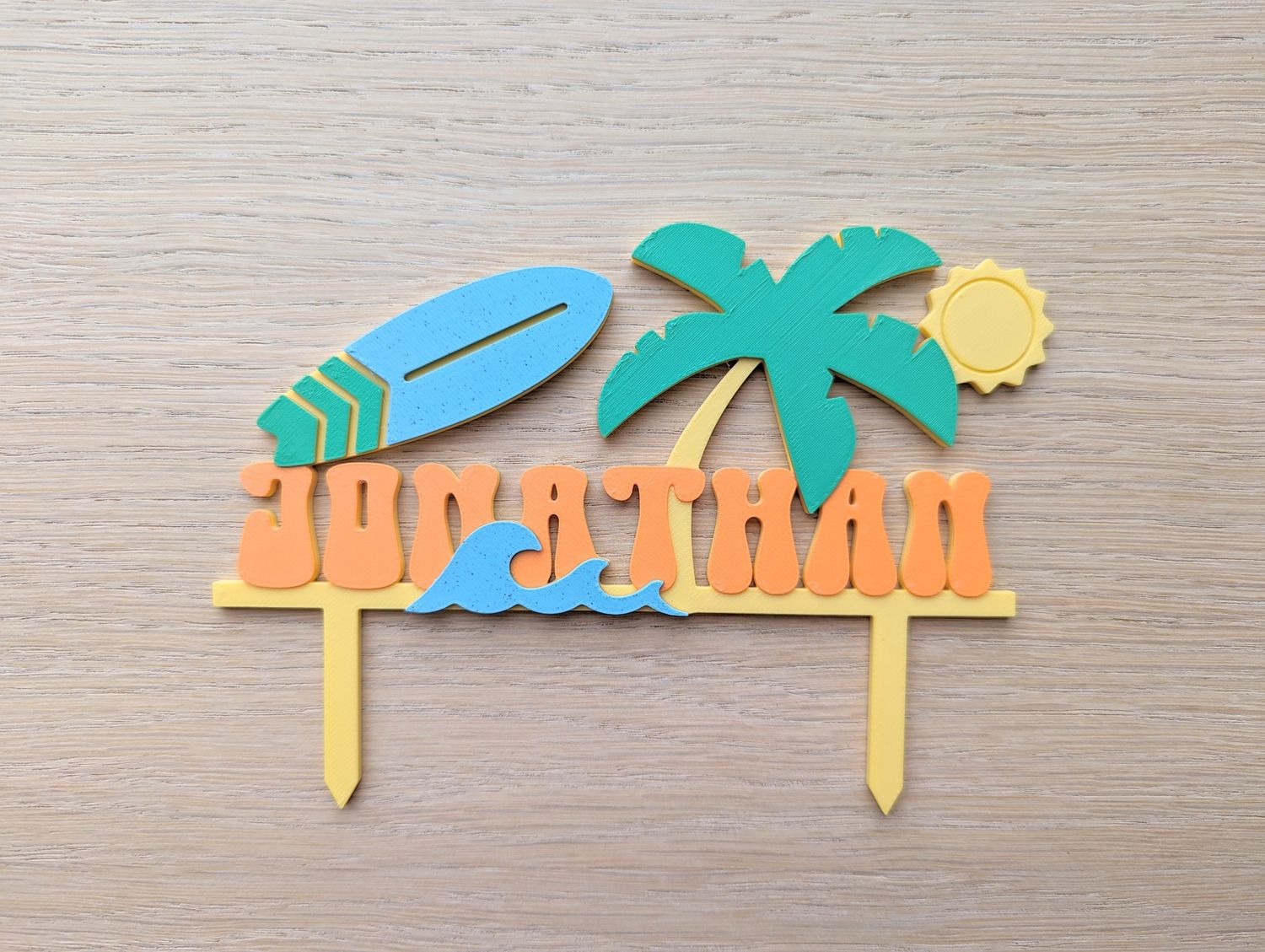 Taarttopper surfer- met naam