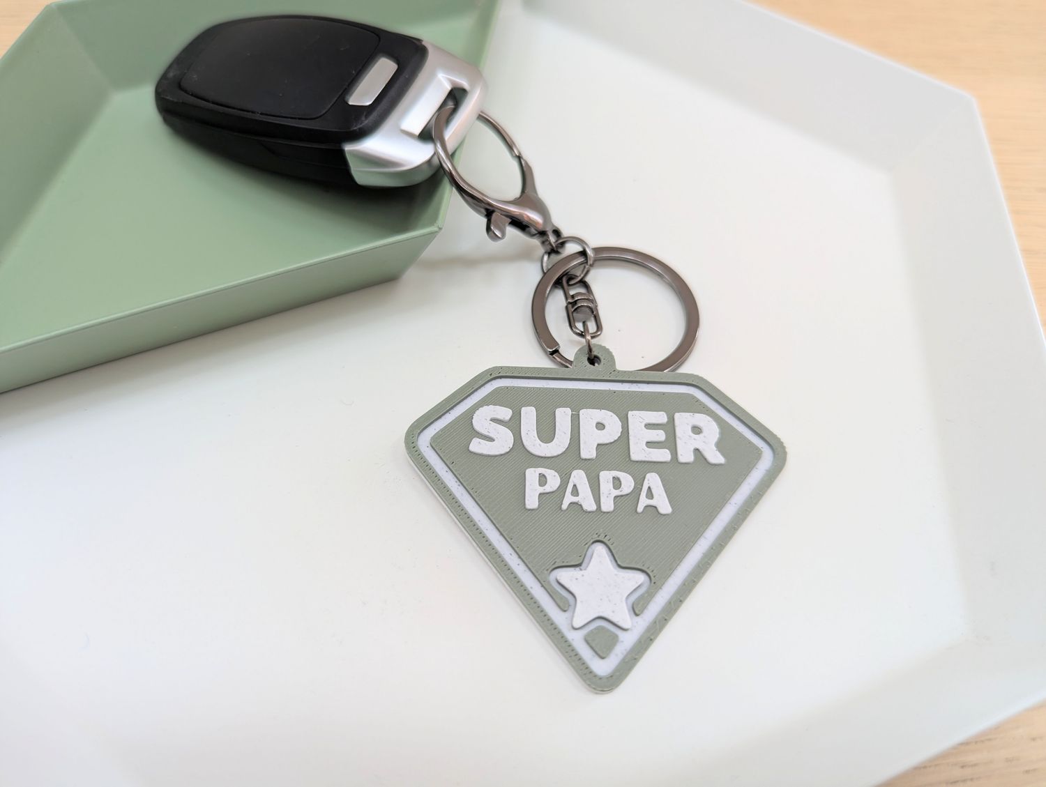 Sleutelhanger "Super Papa"