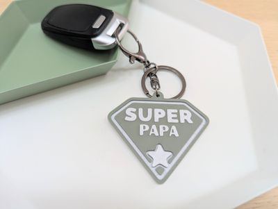 Sleutelhanger "Super Papa"