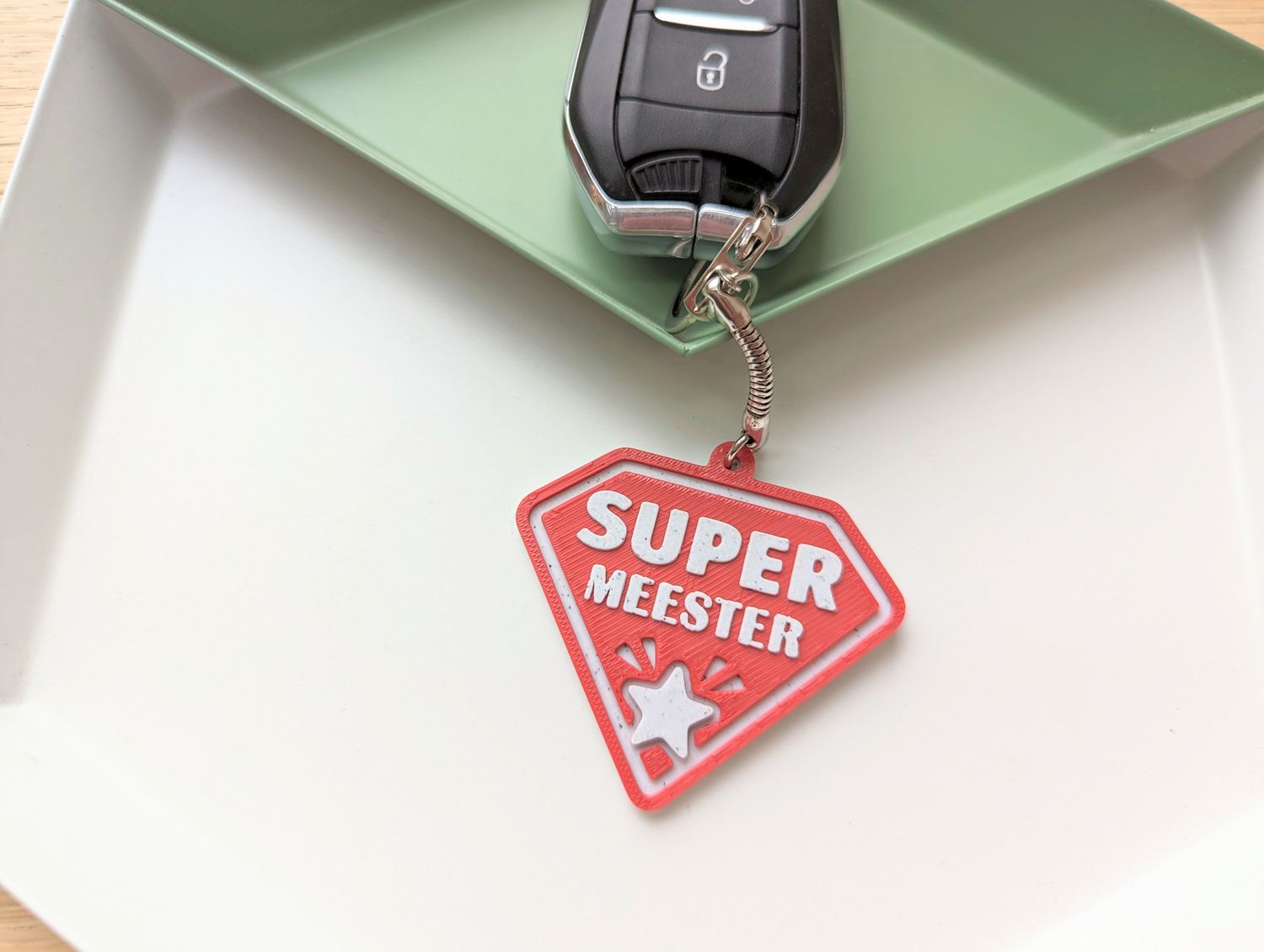 Sleutelhanger "Super Meester"
