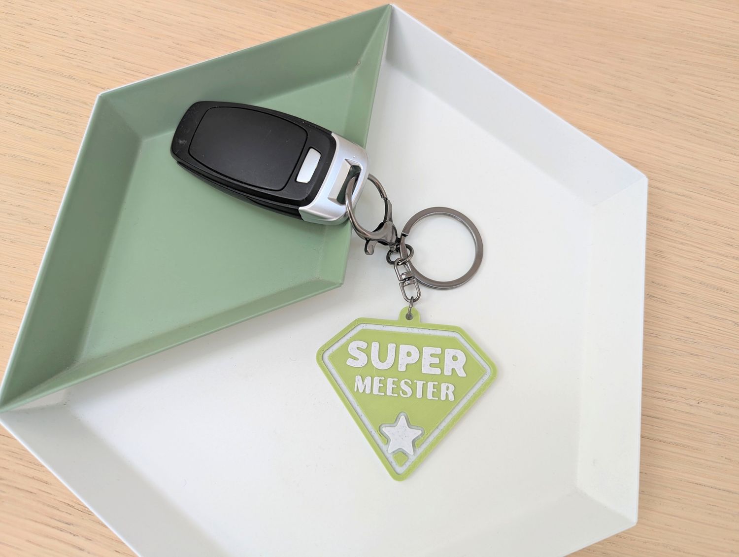 Sleutelhanger "Super Meester"
