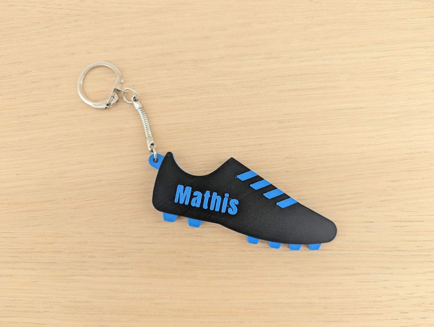 Sleutelhanger voetbalschoen - met naam