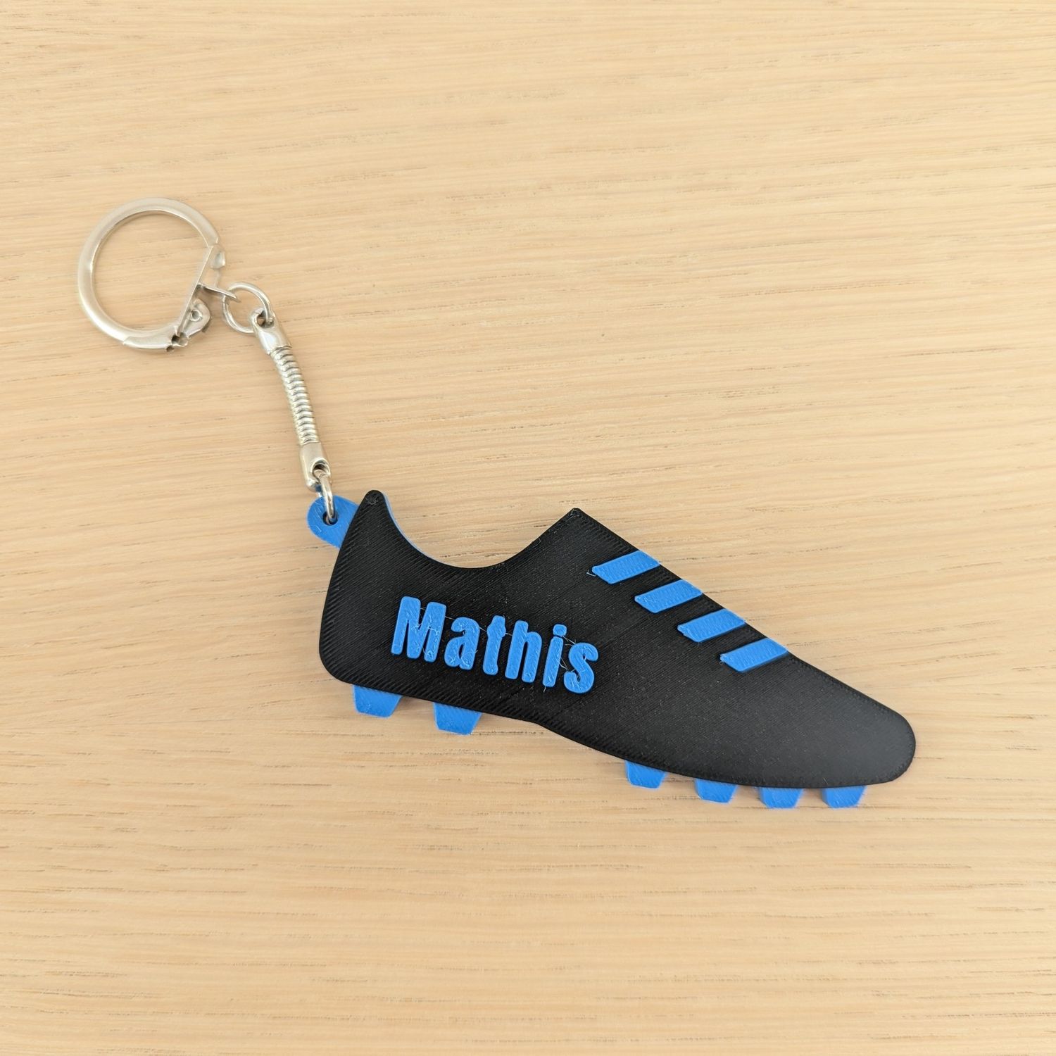 Sleutelhanger voetbalschoen - met naam