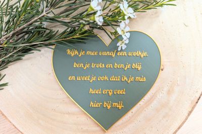 Hartje met troost-gedicht