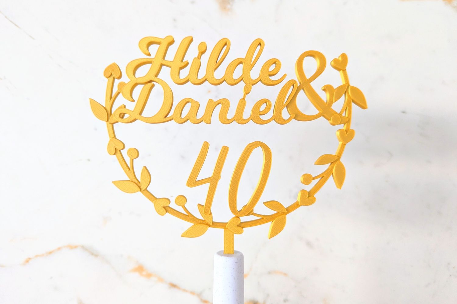 Taarttopper jubileum met namen