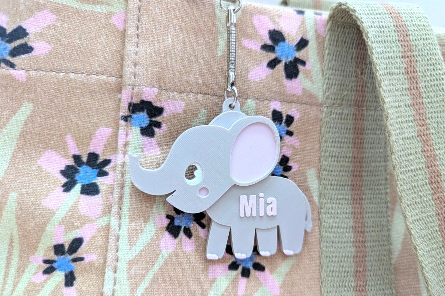 Sleutelhanger olifant- met naam