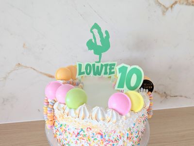 Taarttopper breakdancer - met naam