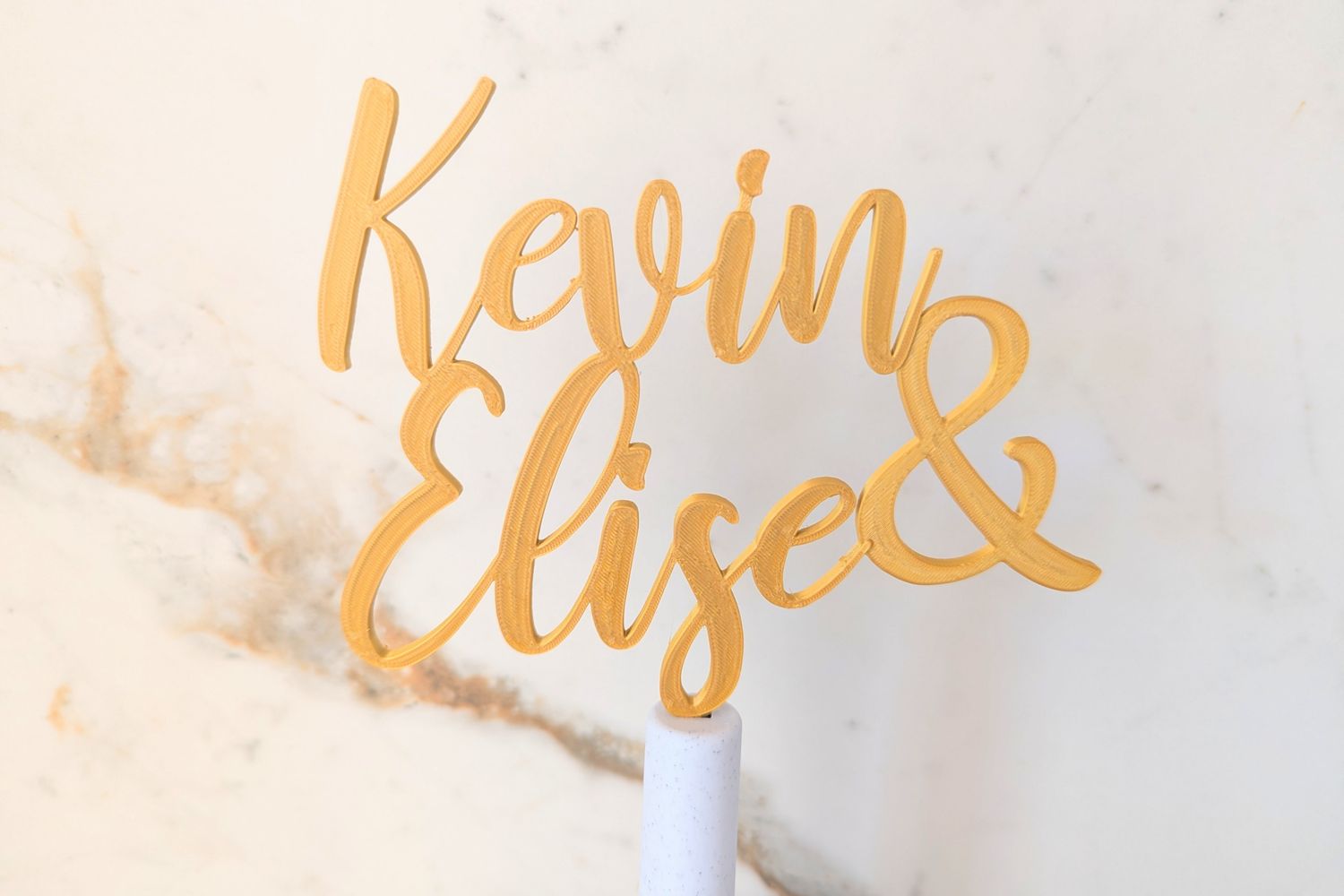 Taarttopper huwelijk - met namen