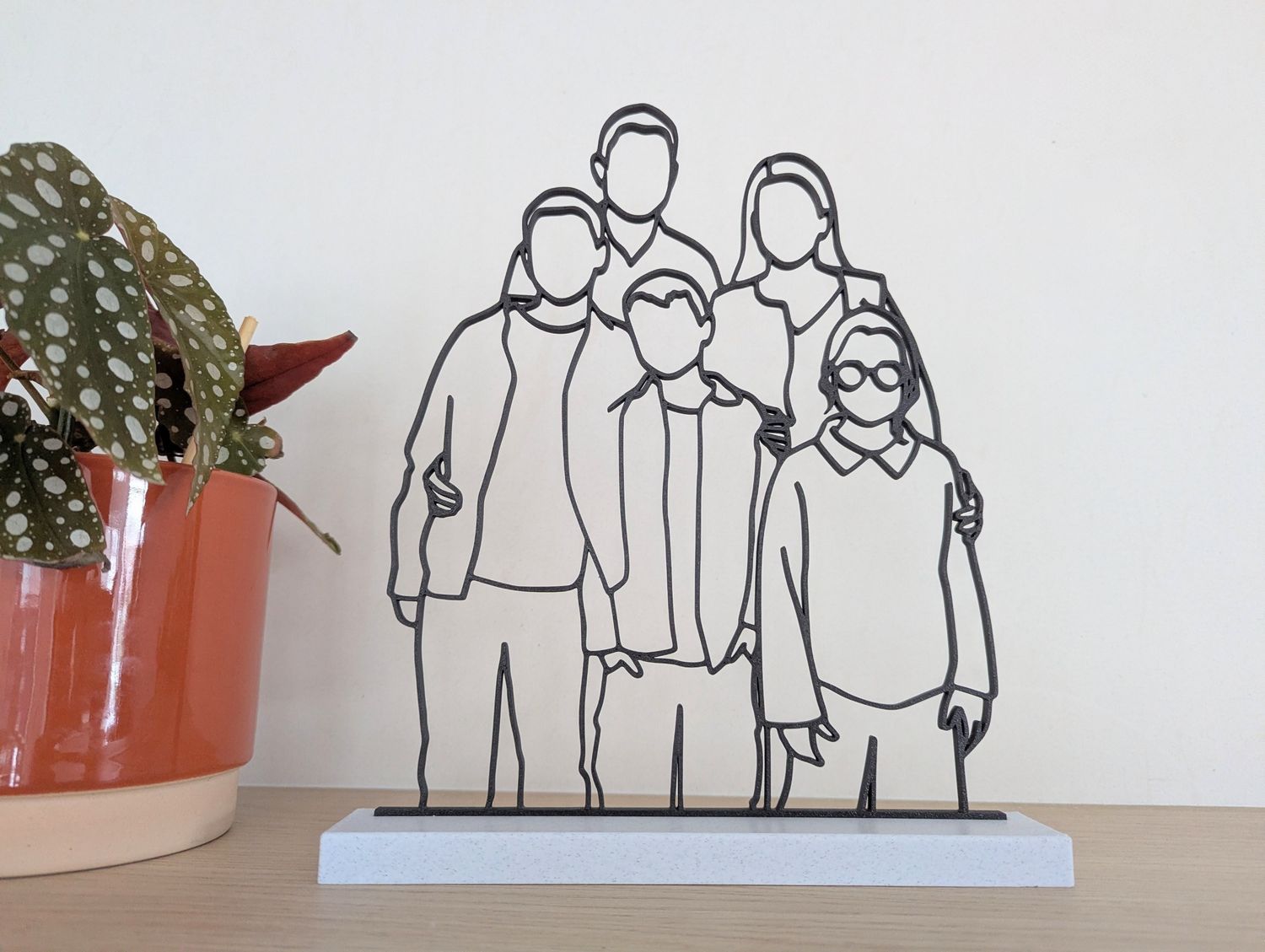 Lijntekening van je foto - in een balkje