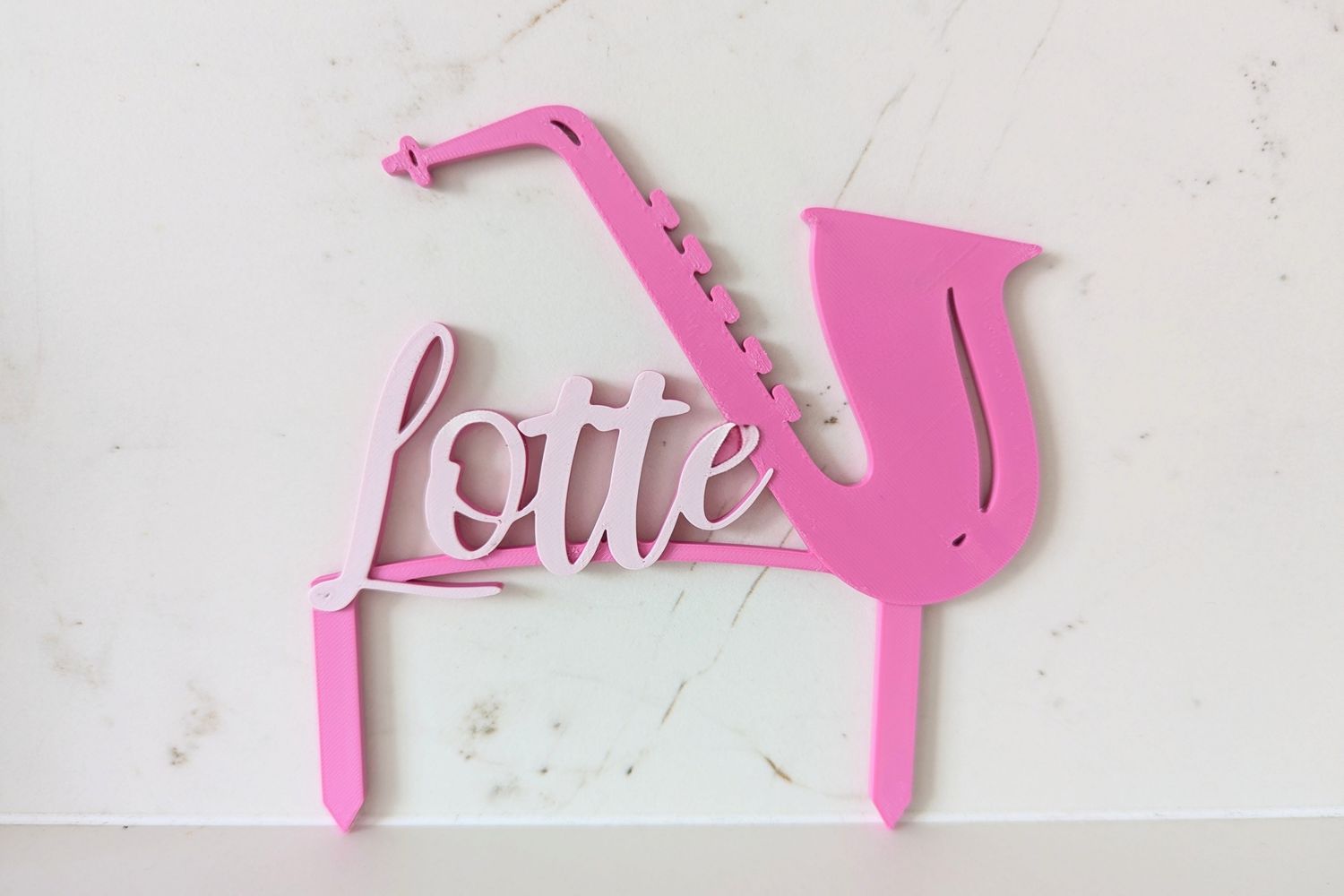 Taarttopper saxofoon - met naam