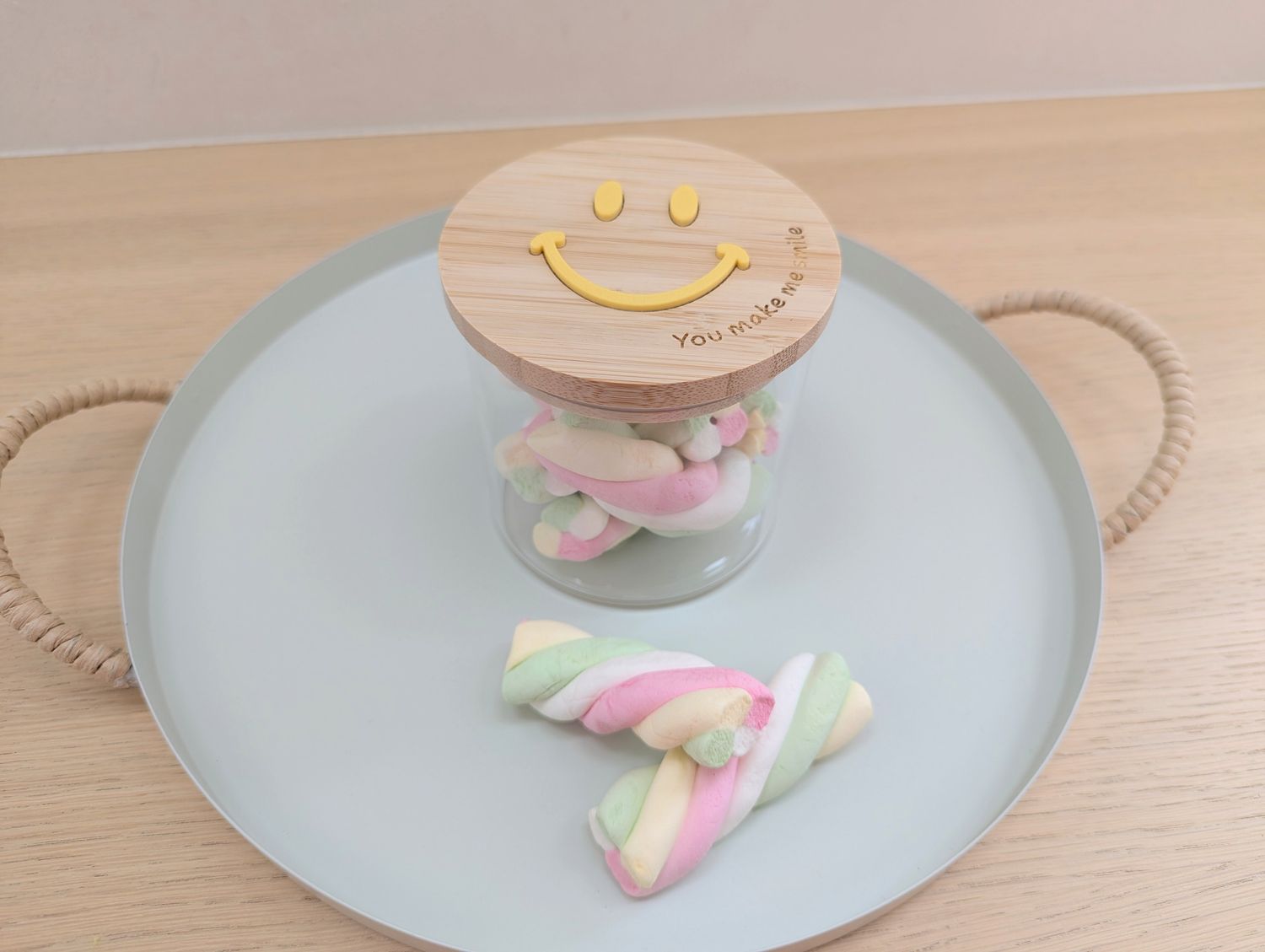 Snoeppot met smiley