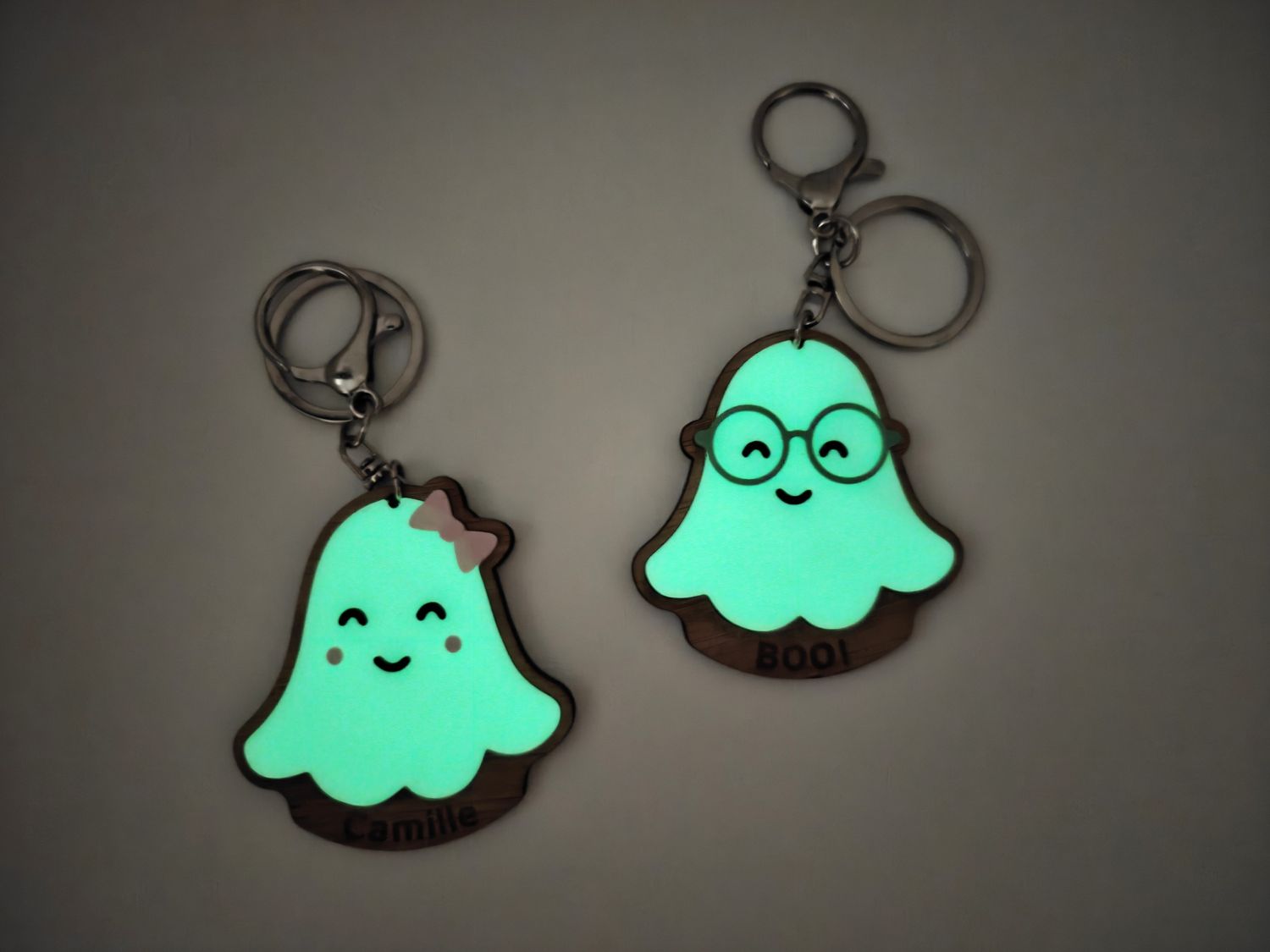 Sleutelhanger Glow in the Dark "spook"