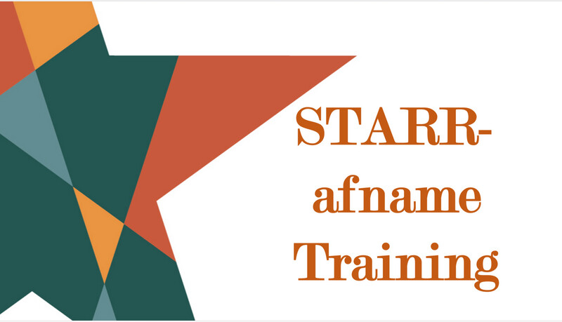 STARR-afname training LET OP: Geen STARR training!