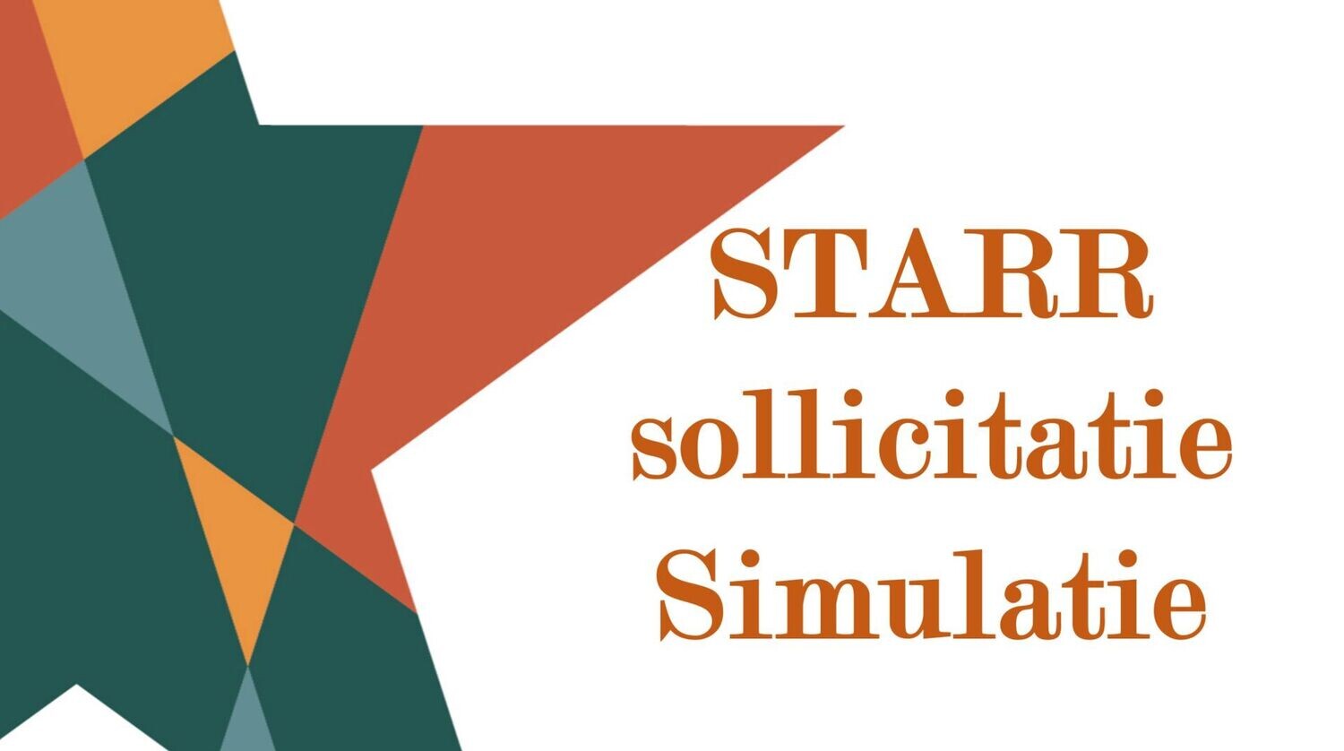 STARR sollicitatie Oefening