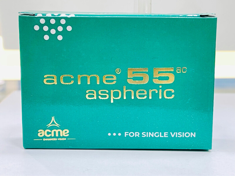 ACME 55 MONTHLY DISPOSABLE POWER CONTACT LENSES CLEAR(TRANSPARENT) 2PAIR PACK