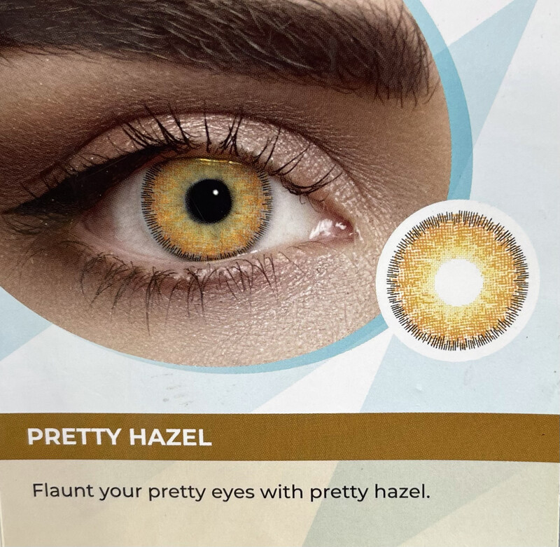 PRETTY HAZEL QUARTERLY DISPOSABLE LENSES 1 PAIR PACK
