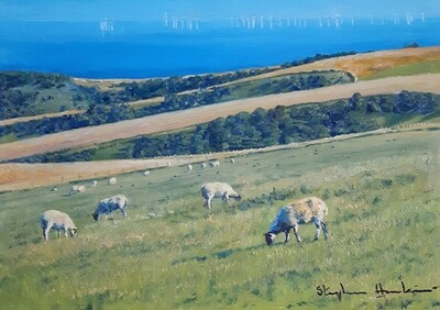 The Downs, the Sea and the Turbines