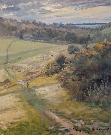 View Along Happy Valley, Coulsdon View Along Happy Valley, Coulsdon