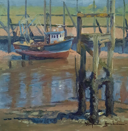 Fishing Boat at Low tide