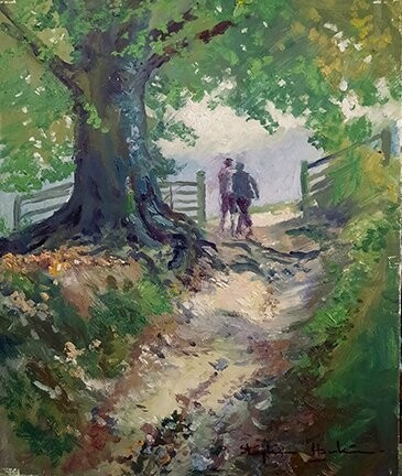 Up a Hillside Path