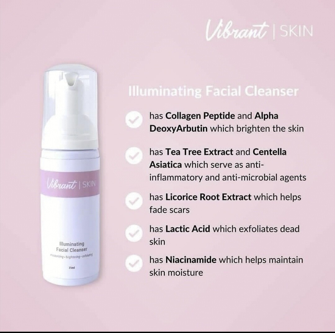 Vibrant illuminating facial foam 75ML
( BBD DEC 2024)