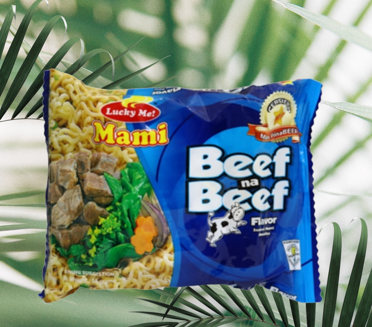 LUCKY ME INSTANT NOODLES BEEF 55G
(BBD APRIL 03.2026)