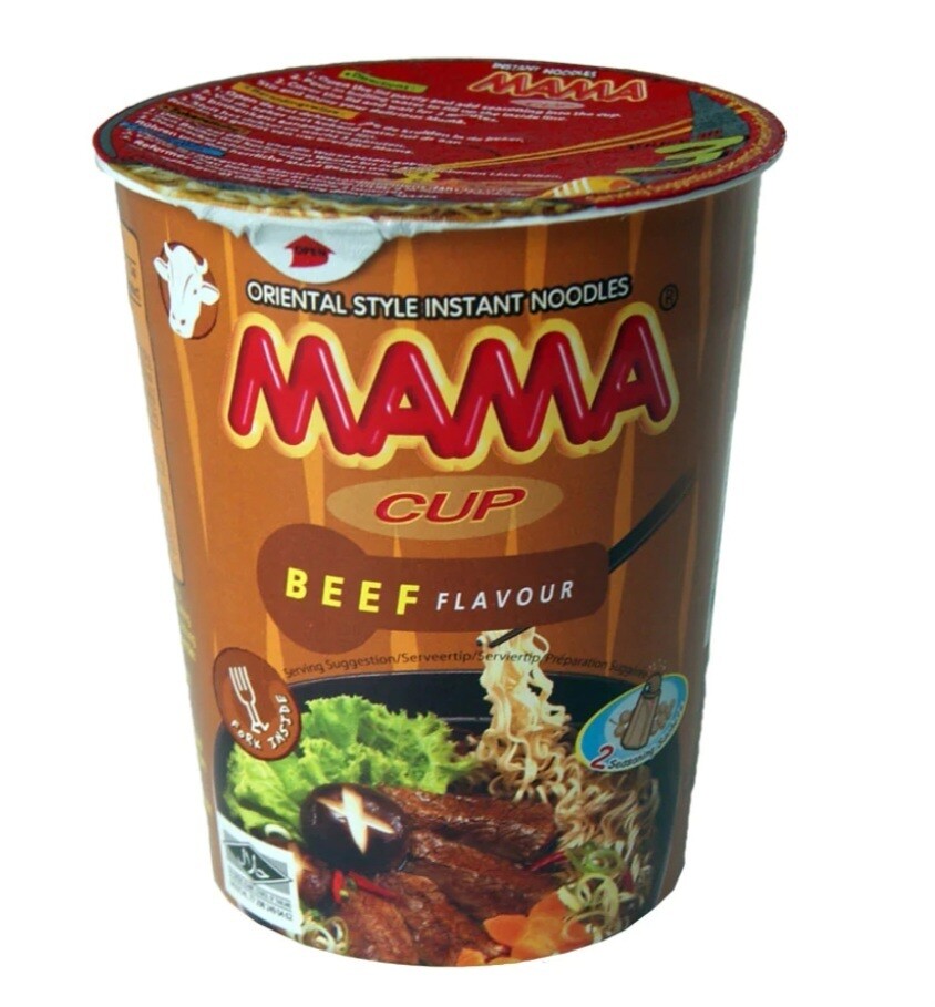 MAMA Instant Beef Cup Noodle 70g (BBD 15,08,2026)