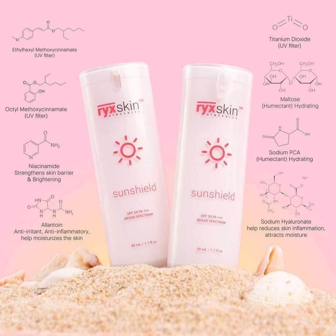 RYXSKIN SUNSHIELD SPF 50 PA+++ 50G  (BBD DEC 21,2026)