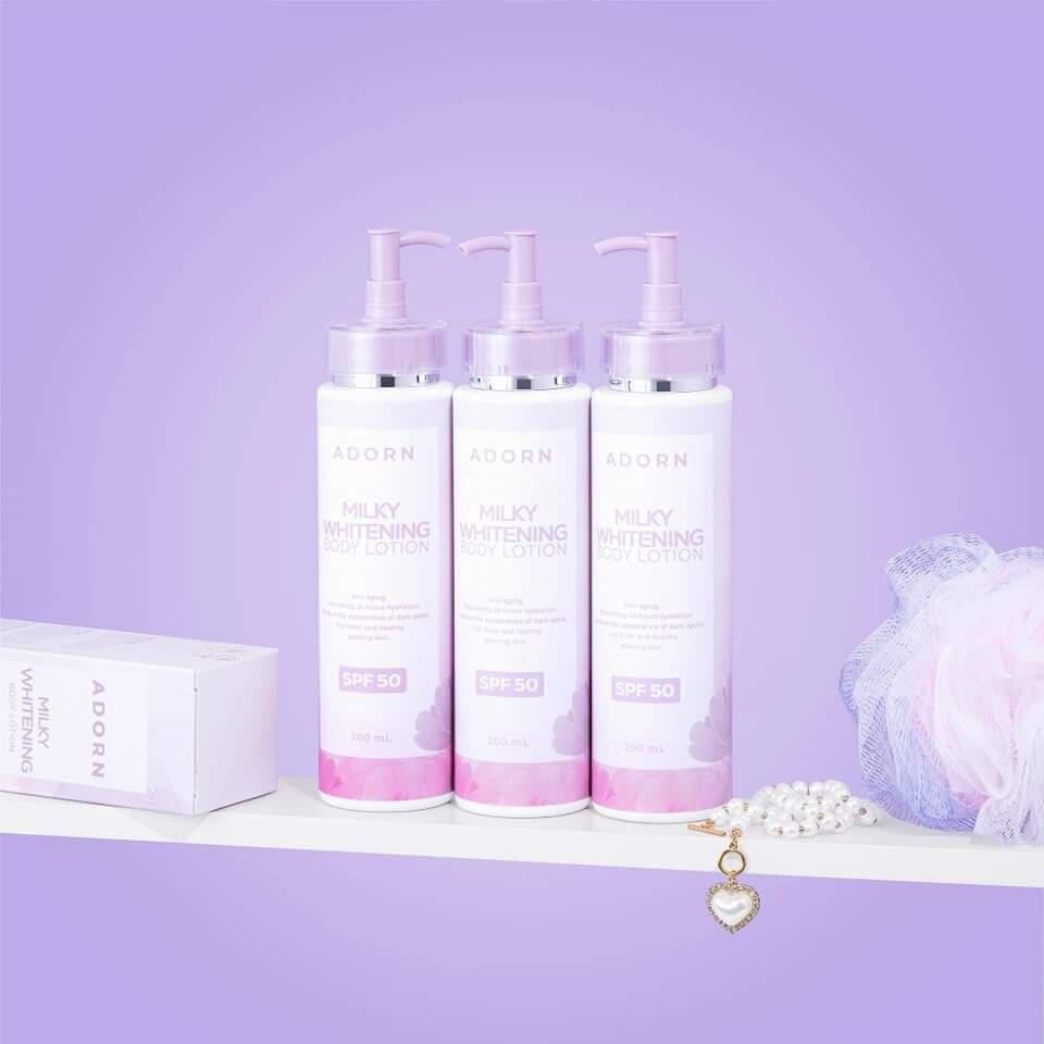 ADORN MILKY WHITENING LOTION 200ML (BBD AUG 15,2026)